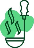 Ladle Outline Style Icon vector