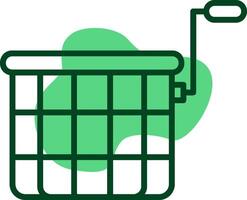 Deep fryer Outline Style Icon vector