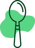 Spoon Outline Style Icon vector