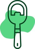 Bottle opener Outline Style Icon vector