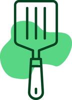 Spatula Outline Style Icon vector