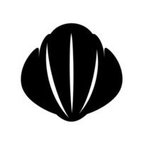 Shell design with smooth curves and lines ideal for decorative purposes vector
