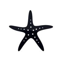 Starfish resting on a sandy seafloor showcasing unique shape and texture vector
