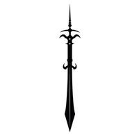 Decorative spear design showcasing intricate details and elegant shape for artistic purposes vector