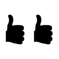 Two thumbs up symbol representing approval and positivity in various contexts vector