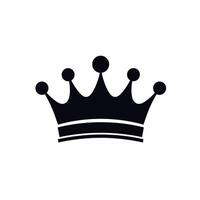 Crown outline symbol featuring five circlet tops and two decorative bands vector