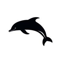 Dolphin leaps gracefully above the ocean surface during daylight hours vector