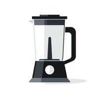 Modern kitchen blender on a light background with a sleek design and clear container vector
