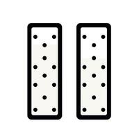 Unique rectangular patterns with dots create an interesting design element for various projects vector