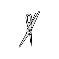 Scissors cut through paper during an arts and crafts activity in a cozy workspace vector