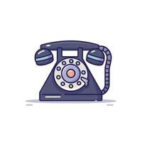 Vintage rotary telephone on a simple background with a timeless charm vector