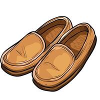 Comfortable slip-on shoes resting on a flat surface highlighting a relaxed style choice vector