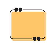 Illustration quote point frame unique design vector