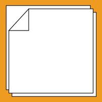 Illustration paper sheet retro unique design vector