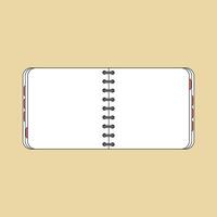 Illustration book retro open unique design vector