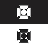 Logo light lamp unique design with blank background vector