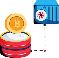 Bitcoin mining with a bitcoin miner vector