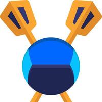 A blue ball with two arrows on it vector