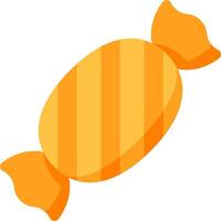 An orange candy candy on a white background vector