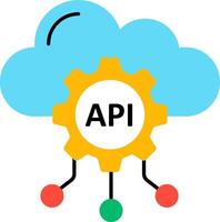 Api cloud computing vector
