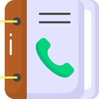 A phone icon on a notebook vector