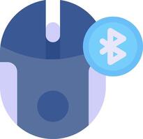 Mouse with bluetooth button vector