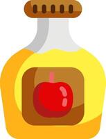 Apple cider bottle vector