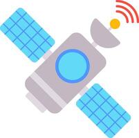 A satellite with a wifi signal vector