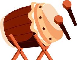 A drum on a stand vector