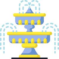 A fountain with water coming out of it vector