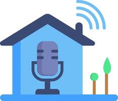 Home automation with smart home devices vector