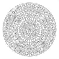Outline Mandala for Coloring Book Page. Oriental Mandala . Mandala Coloring book line art illustration. abstract mandala pattern. Circular pattern vector