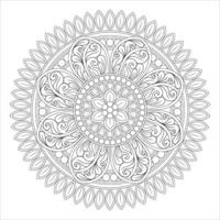Mandala Coloring Art with Unique Oriental Themes for Adults and Creative Expression vector
