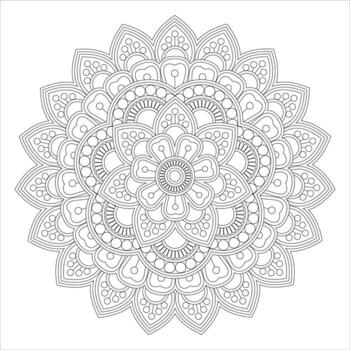 relajación mediante resumen mandala patrones con oriental diseño elementos vector