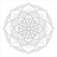 Intricate Mandala Patterns Featuring Oriental Design Elements for Relaxation and Coloring Book Enthusiasts vector