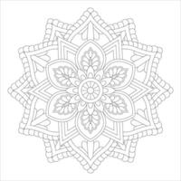 Mandala Coloring Book Art with a Focus on Oriental-Inspired Patterns for Adults Seeking Creative Outlets vector