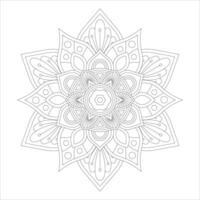Oriental Mandala Coloring Pages for Enhancing Mindfulness and Relaxation vector