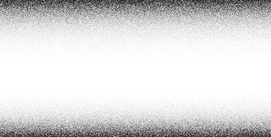 Grainy noise border featuring black and white dots, glitter, and stipple effects. Abstract geometric design with spray, halftone, and airbrush textures. vector