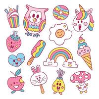 Cute Character Element Collection vector