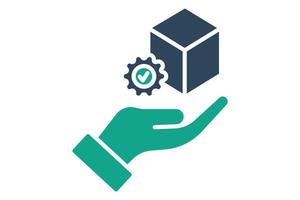 Product icon. solid icon style. icon related to procurement. procurement management elements illustration vector
