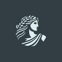 Aphrodite Goddess Logo vector