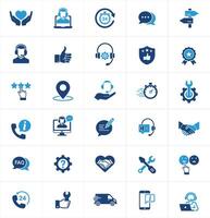 Customer Support Icons Service, Help, Feedback, Assistance. Icons Bundle, Set, Illustration vector