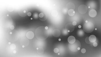 Abstract white and gray color bokeh background banner wallpaper design vector