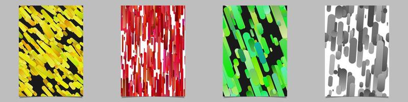 Gradient stripe brochure background collection vector