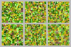 Geometrical pattern background set - abstract designs vector