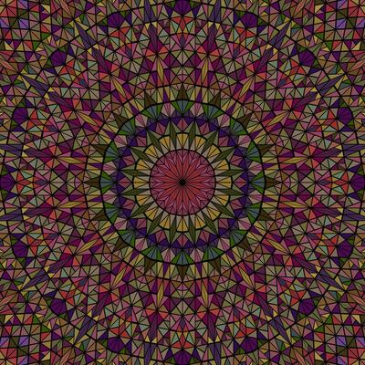 Colorful abstract polygonal round triangle mosaic background design