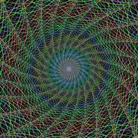 Wired abstract fractal design vector