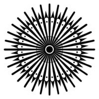 Fireworks Forming Concentric Circles with Radiant Colors vector