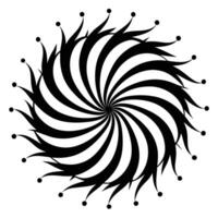 Spiral Fireworks Spinning Outward in Mesmerizing Display vector