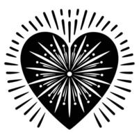 Bright Fireworks Display with Overlapping Patterns vector